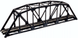 Through Truss Bridge Kit w/Code 80 Rail -- Black