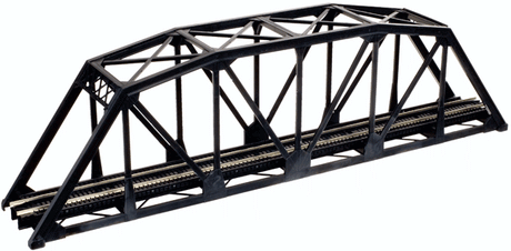 Through Truss Bridge Kit w/Code 80 Rail -- Black