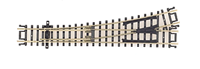 Code 80 Custom Line No. 4 Standard Turnout -- Left Hand
