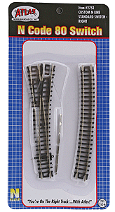 Code 80 Custom Line No. 4 Standard Turnout -- Right Hand