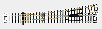 Code 80 Custom Line No. 6 Turnout -- Left Hand-1