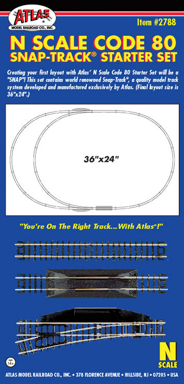 Code 80 Snap Track(R) Starter Set -- 36 x 24"  91.4 x 61cm Oval w/Siding & Terminal Joiners