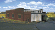 3-Stall Brick Roundhouse -- Holds Locomotives Up to 8"  20cm Long