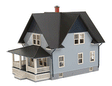 Atlas N Kim's Classic American Home(TM) Classic Home Kit -- 3-1/2 x 1-3/4 x 2-1/2"  8.9 x 4.4 x 6.4cm