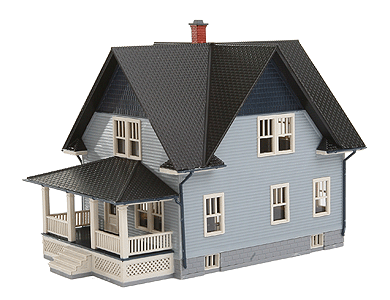 Atlas N Kim's Classic American Home(TM) Classic Home Kit -- 3-1/2 x 1-3/4 x 2-1/2"  8.9 x 4.4 x 6.4cm