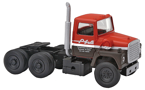 American Truck 1984 Ford(R) 9000 LNT 3-Axle Conventional Semi Tractor -- Providence & Worcester (orange, brown, white)
