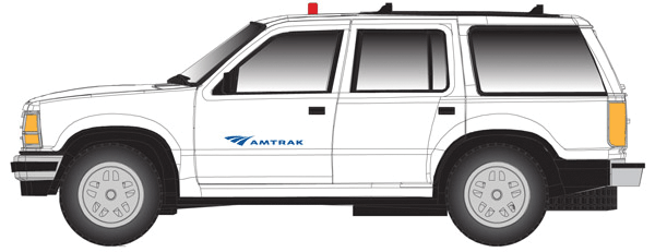 1993 Ford(R) Explorer w/Rotary Beacon (Non-Operating) - Assembled - Master(R) -- Amtrak