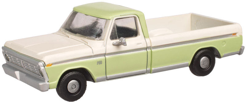 1973 Ford F-100 Pickup Truck - Assembled -- Wimbledon White/Winter Green