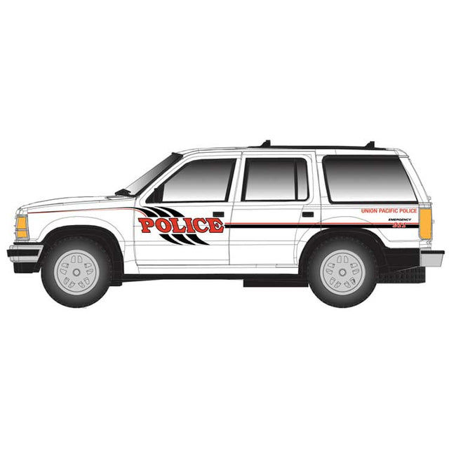 1993 Ford(R) Explorer - Assembled -- Union Pacific (RR Police, white, black, red)