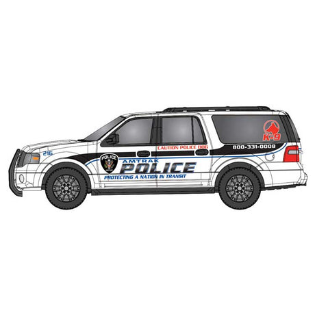 2007 Ford Expedition - Assembled -- Amtrak (white, black, blue)