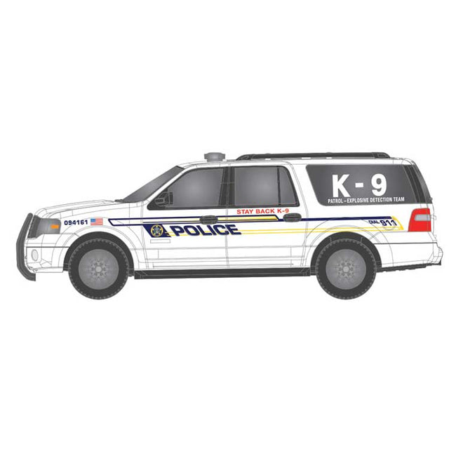 2007 Ford Expedition - Assembled -- CSX (white, blue, yellow)
