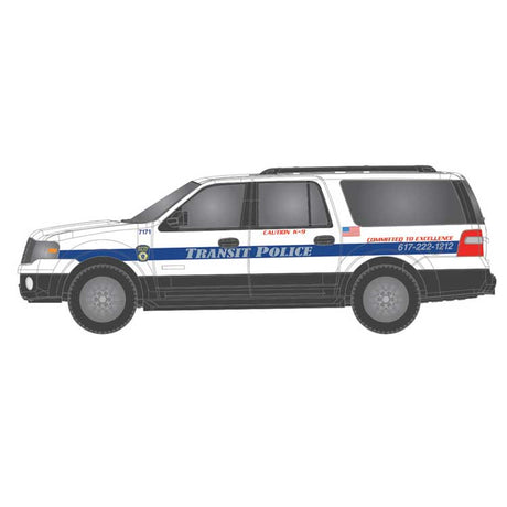2007 Ford Expedition - Assembled -- Massachusetts Bay Transportation Authority MBTA (white, blue, black)
