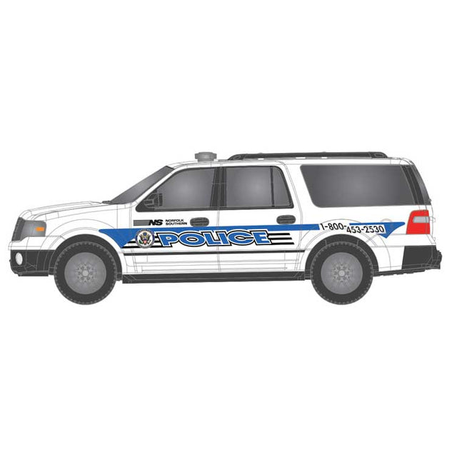 2007 Ford Expedition - Assembled -- Norfolk Southern (white, blue)
