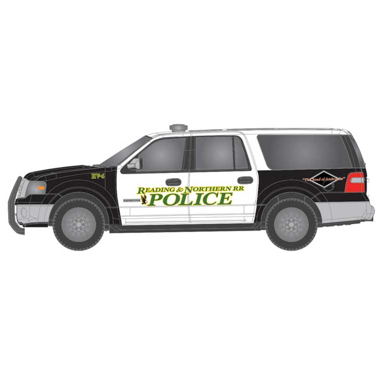 2007 Ford Expedition - Assembled -- Reading and Northern (black, white, green)