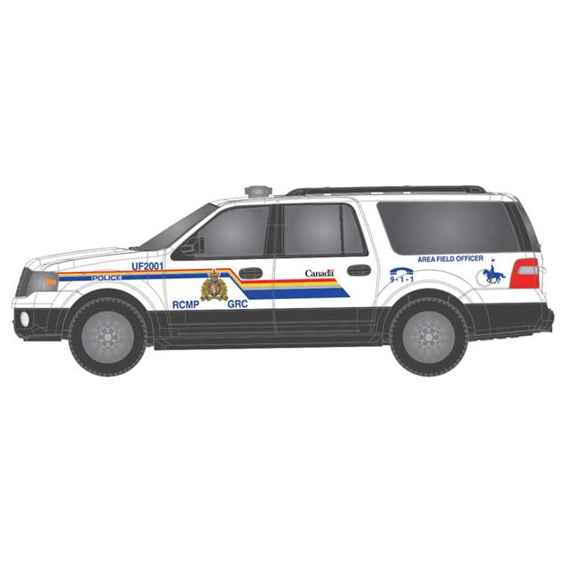 2007 Ford Expedition - Assembled -- Royal Canadian Mounted Police RCMP (white, black, blue, red)
