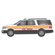 2007 Ford Expedition - Assembled -- Fire Department (Command Unit, white, black, yellow, red)