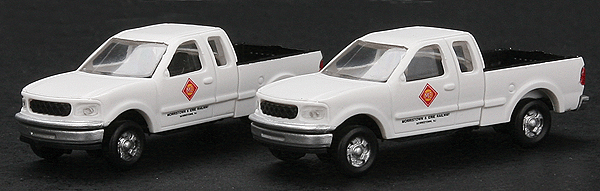 Atlas Master(TM) American Trucks - Ford F150 Maintenance of Way Pickup pkg(2) -- Morristown & Erie (white)  Pkg(2)