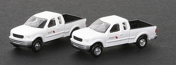 Atlas Master(R) American Trucks Ford F150 Maintenance of Way Pickup -- New Jersey Transit (white), pkg(2)