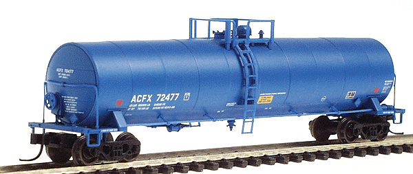 23,500 Gallon Tank Car -- Union Carbide (ACFX) #72477 (blue, white)