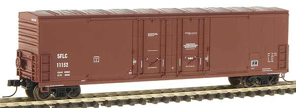 Evans 53' Double Plug-Door Boxcar -- Santa Fe - SFLC #11152 (Boxcar Red, white)