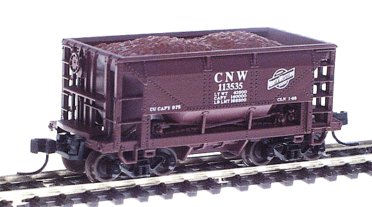 25' 70-Ton Ore Cars -- Chicago & North Western #113535 (Boxcar Red, white)