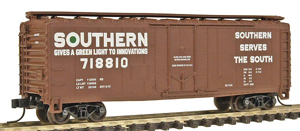 40' Plug-Door Boxcar - Assembled -- Southern #718810