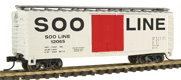 40' Plug-Door Boxcar - Assembled -- Soo Line #12065