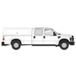 Ford(R) F-350 Crew-Cab Pickup Truck - Assembled -- White with Utility Cap