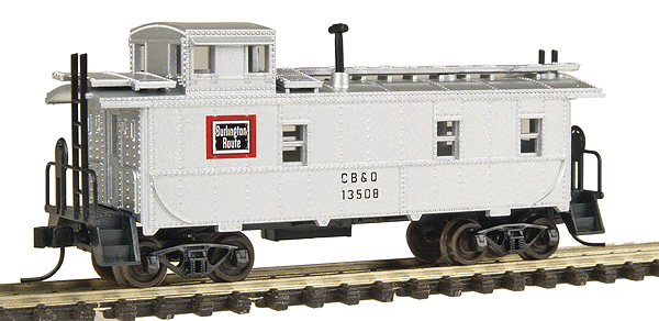 34' Cupola Caboose - Assembled -- Chicago, Burlington & Quincy #13508
