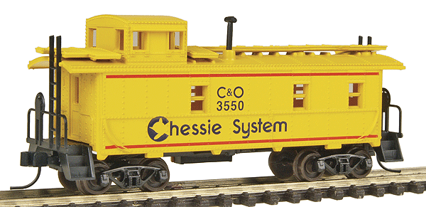 34' Cupola Caboose - Assembled -- Chessie #3550