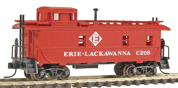 34' Cupola Caboose - Assembled -- Erie Lackawanna #C208