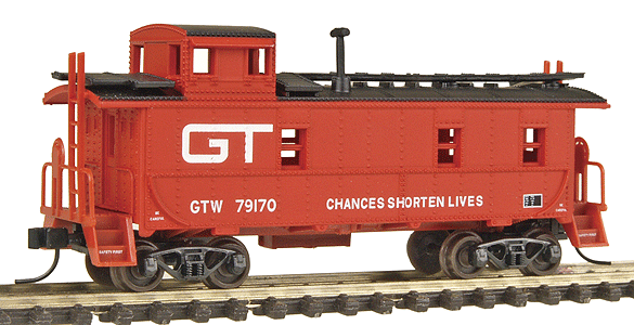 34' Cupola Caboose - Assembled -- Grand Trunk Western #79170