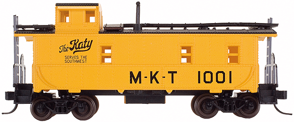 34' Cupola Caboose - Assembled -- Missouri-Kansas-Texas #1001