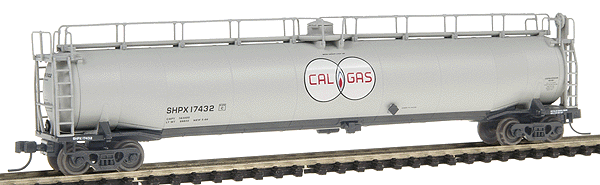 33,000 Gallon LPG Tank Car -- SHPX Cal Gas #17432 (gray, black w/Red, white, blue logo)