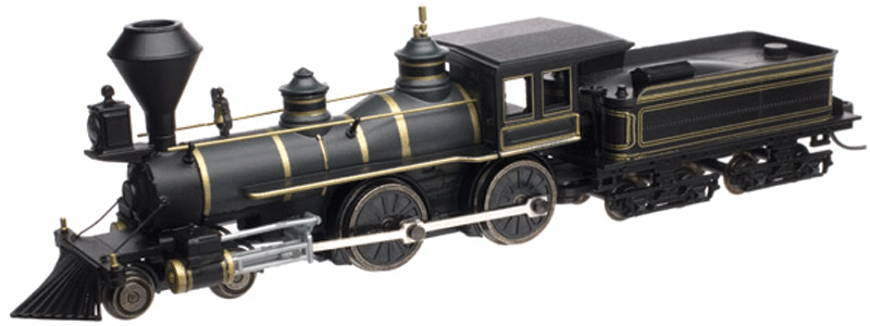 4-4-0 American - Standard DC - Master(R) -- Painted, Unlettered (black, gold)-1