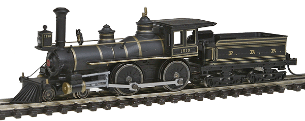 4-4-0 American - Standard DC - Master(R) -- Pennsylvania Railroad #1510 (black, gray, gold)