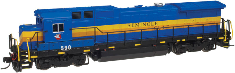 GE Dash 8-40B - Standard DC - Master(R) -- Seminole Gulf #592 (blue, orange, yellow)
