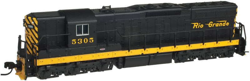 EMD SD9 No Dynamic Brakes - Standard DC - Master(R) -- Denver & Rio Grande Western #5313 (black, Aspen Gold, Small Flying Grande)