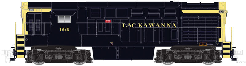 FM H16-44 Late Body - Standard DC - Master(R) -- Erie Lackawanna #1934 (DLW Transition Scheme, black, yellow)