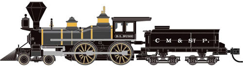 4-4-0 American - Standard DC - Master(R) -- Chicago, Milwaukee & St. Paul "D.L. Bush" (black, graphite)