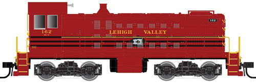 Alco S2 w/Sound & DCC - Master(R) Gold -- Lehigh Valley #150 (Cornell Red, black)