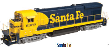 GE B23-7 Low Nose, Thick Anticlimber w/DCC -- Santa Fe #6372 (Warbonnet, blue, yellow)