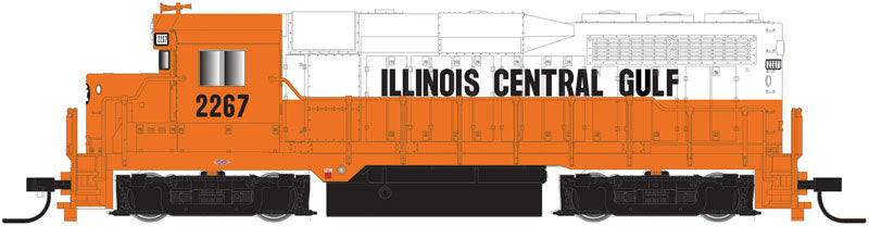 EMD GP30 - Standard DC - Master(R) -- Illinois Central Gulf #2265 (orange, white)