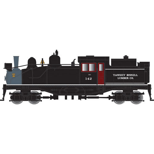 2-Truck Shay - Standard DC - Master(R) -- Yawkey Bissell Lumber Co. #142 (black, graphite)