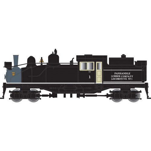 2-Truck Shay - Standard DC - Master(R) -- Panhandle Lumber Company #1 (black, graphite)