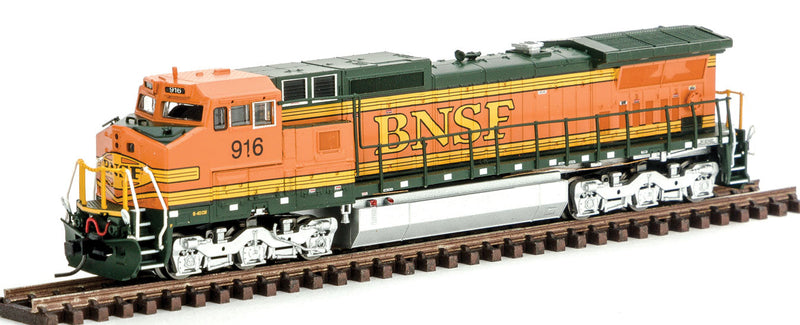 GE Dash 8-40CW - Standard DC - Master(R) -- Burlington Northern Santa Fe #916 (H2, orange, green, yellow)