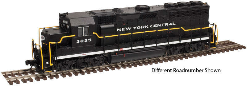 EMD GP40 Low Nose w/Dynamic Brakes - Standard DC -- New York Central #3014 (black, white)