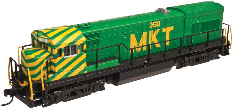 GE U23B Low Hood - Standard DC -- Missouri-Kansas-Texas #351 (green, yellow)