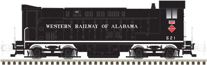 Baldwin VO1000 w/DCC - Master(R) -- Western Railway of Alabama #621 (black, white, red)