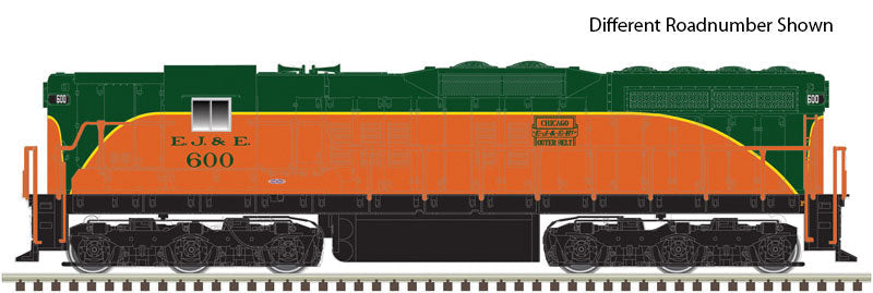 EMD SD9 - Standard DC - Master(R) -- Elgin Joliet & Eastern #601 (Early, orange, green)